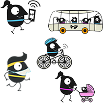 Mascot collection - European Mobility Week