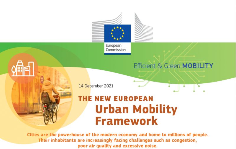 New European Urban Mobility Framework prioritises sustainable mobility and cleaner, healthier cities